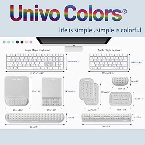 UnivoColors Pink Superfine Memory Foam Keyboard Wrist Rest Soft Gel Ergonomic Wrist Support Pad for Computer, Laptop, Office, Gaming, Typing - Image 8