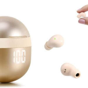 Smallest Sleep Earbuds for Side Sleepers, [Upgrade 2026 Version] Ultra-Comfort & Lightweight Wireless Mini Sleep Headphones, No Low Battery Beep Noise Isolation Ear Buds for Sleeping Working