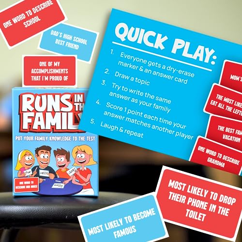 Runs in The Family: Fun Board Games for Family Night - Think Like Your Fam Would - Games for Kids-Adults - Image 7
