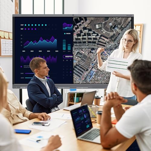 Shiarffe X5 Smart Board 65 Inch 4K Interactive Whiteboard Google EDLA-Certified All-in-One Touchscreen Digital Display Built-in 48MP Camera Mics and Speaker for Classrom Hybrid Work - Image 8