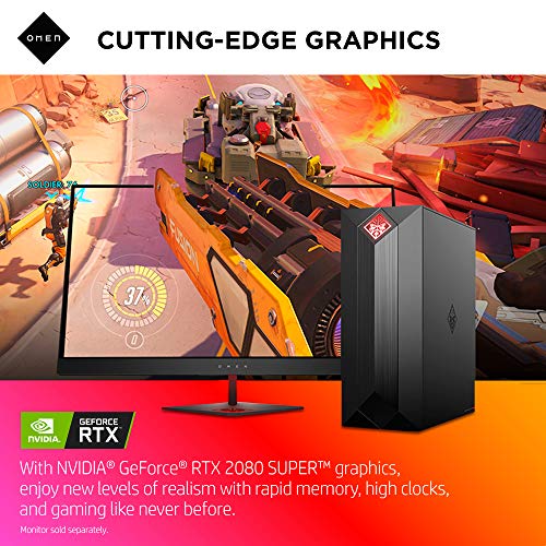 Omen by HP Obelisk Gaming Desktop Computer, 9th Generation Intel Core i9-9900K Processor, NVIDIA GeForce RTX 2080 SUPER 8 GB, HyperX 32 GB RAM, 1 TB SSD, VR Ready, Windows 10 Home (875-1023, Black) - Image 2