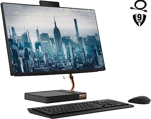 Lenovo IdeaCentre 5 23.8" FHD All-in-One Desktop, Intel Core i5-10400T Processor, 64GB RAM 1TB SSD, WiFi 6, Bluetooth, Webcam, Wireless Keyboard & Mouse, Windows 10 pro, Black - Image 2