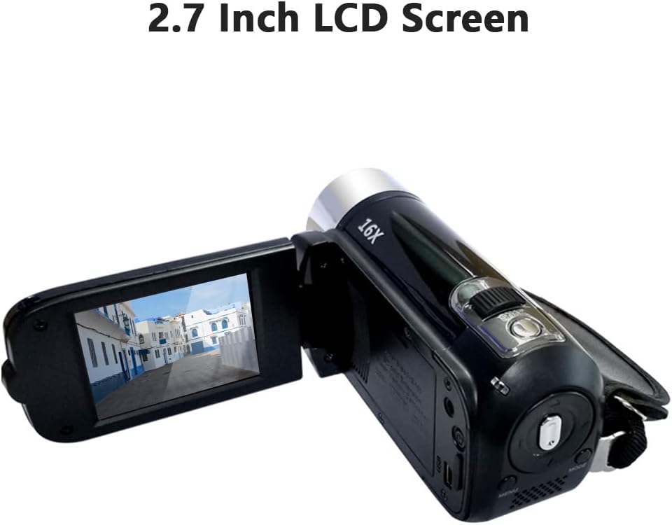 Andoer Portable 1080P High Definition Digital Video Camera DV Camcorder 16MP 2.7 Inch LCD Screen 16X Digital Zoom Built-in Battery - Image 9