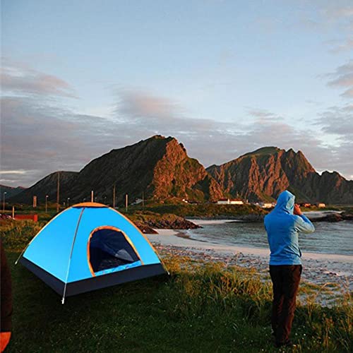 QZQHNYJ Camping Tent Automatic Camping Tent 1-2 Person Family Tent Double Layer Instant Setup Awning Outdoor Protable Backpacking Tent Hiking Travel (Color : - Image 6