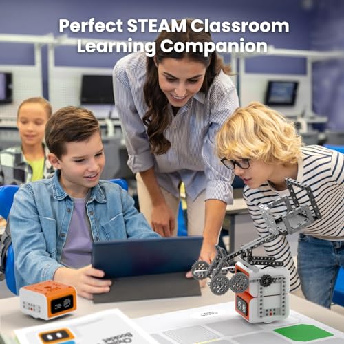 MatataStudio VinciBot Classroom Set with 6 Sets VinciBot Coding Robot & Rich Learning Materials for School Supplies Grade 2-7, Scratch&Python Programable Robot STEM Education for Kids Ages 8-12 - Image 2