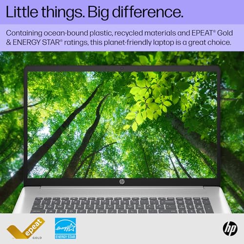 HP 17.3" Touchscreen Business & Student Laptop Computer, 64GB RAM 2TB SSD, AMD Ryzen 5, 1600 x 900 Display, Windows 11, PLUSERA Earphones, Silver - Image 7