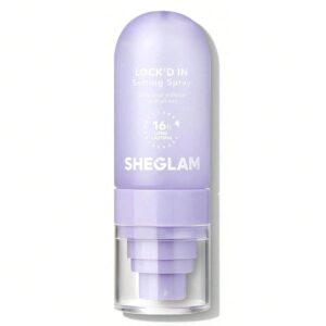SHEGLAM Lock’d In Setting Spray Mattifying Effect Quick-Drying Long Lasting Makeup Locking Spray Oil-Control Non-Greasy Makeup Setting-Purple