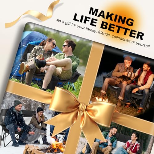 Sobalai Heated Double Camping Chair with 2 20000mAh Battery Pack, 2 Control Switches 2-Person Loveseat, 550 lbs for Outdoor Sports, Picnics, Rugby Match, Lawn. Make Your Autumn and Winter Warmer - Image 6