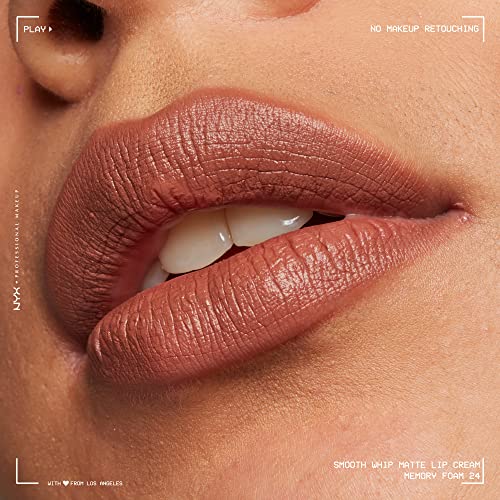 NYX PROFESSIONAL MAKEUP Smooth Whip Matte Lip Cream, Long Lasting, Moisturizing, Vegan Liquid Lipstick - Memory Foam (Cool Caramel) - Image 7