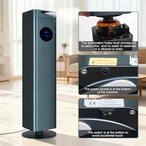 Upgrade Waterless Essential Oil Diffuser with WiFi & Bluetooth Control Cold-Air Diffusion Tech. 6000 Sq. Ft Coverage, 1500ml Scent Air Machine for Whole Home, Spa, Hotel (No Essential Oils) - Image 7