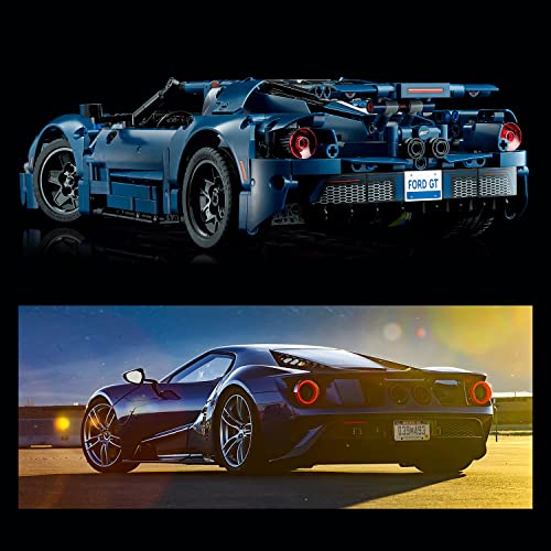 LEGO Technic 2022 Ford GT Building Set for Adults - Collectible Kit W/Authentic Features, Ages 18+ - 1:12 Scale - Gifts for Men & Women - Display as Bedroom or Home Decor - 42154 - Image 4
