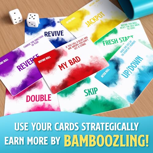 Bamboozled - A Hilariously Fun Bluffing Dice & Card Game. Family-Friendly Party Game for Kids, Teens & Adults. Fast and Easy to Learn - Image 6