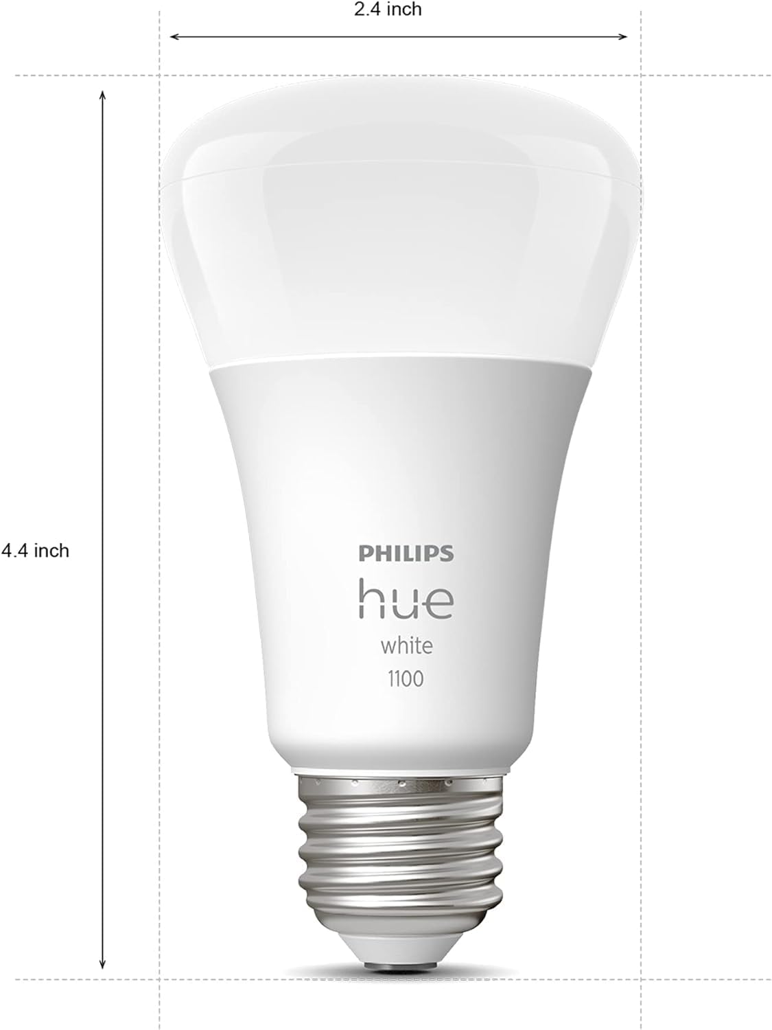 Philips Hue Smart 75W A19 LED Bulb - Soft Warm White Light - 1 Pack - 1100LM - E26 - Indoor - Control with Hue App - Works with Alexa, Google Assistant and Apple Homekit - Image 6