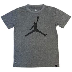 Nike Air Jordan Boys Jumpman 23 Dri-Fit T-Shirt (Large, Carbon Heather)