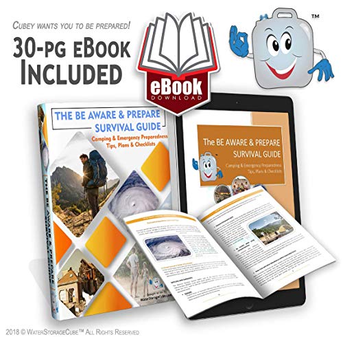 WaterStorageCube BPA-Free Collapsible Water Container with Spigot, Camping Water Storage Carrier Jug for Outdoors Hiking Backpack & Survival Kit, Foldable Portable Water Canteen (8-Pack) - Image 9