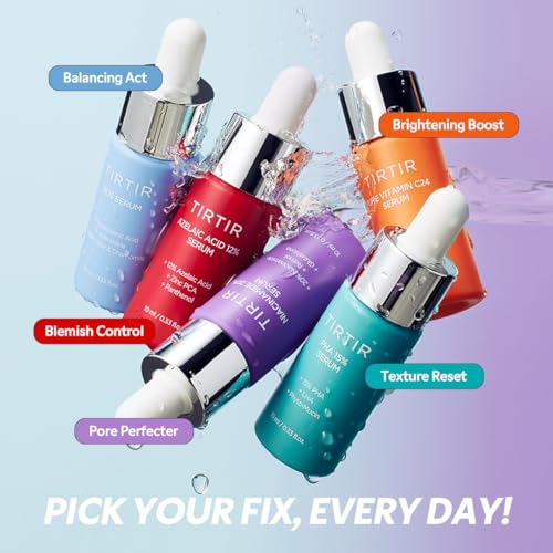 TIRTIR 5 Actives Power Serums Kit – Korean Skin Care Set with Vitamin C, Niacinamide, Azelaic & Hyaluronic Acid, Hydrating Serum, Radiance Boost, Nourishment, Travel Essentials, Skincare Gift - Image 4