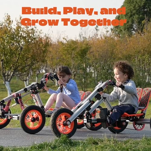 Modular Ride On Toys for Kids, 18V Electric Go Kart, Buildable STEM Car, Constructibles Over 15 Electric Vehicles, Battery Powered, Educational Creative Play for Boys and Girls - Image 8
