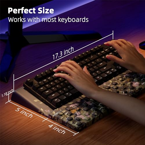 Ospelelf Keyboard Stand Pad with Wrist Rest, Comfy Ergonomic Keyboard Riser Holder for Office Home - Image 6