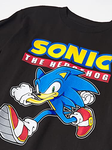 SEGA boys Sonic the Hedgehog Long Sleeve Tee - Sonic, Tails, Knuckles Sega T Shirt, Black, 4 US - Image 3