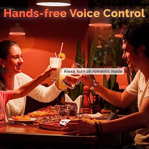 MOES Smart ST64 Edison LED Light Bulbs, Color Changing WiFi ST21 Smart Bulbs, 2700K-6500K CW& RGB Dimmable, Smart Life Remote Control, Work with Alexa/Google Home, 470lm 5W (40W Equivalent) 2 Pack - Image 5