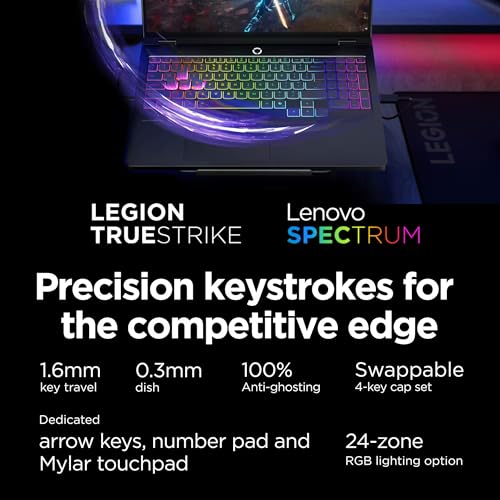 Lenovo Legion Pro 5i Gen 10 Gaming Laptop - Intel 24 Core Ultra 9 275HX, GeForce RTX 5070 Ti, 64GB RAM, 4TB SSD, 16.0" WQXGA OLED 165Hz Display, Wi-Fi 7, 24zone RGB Backlit, Win 11 Pro, Accessories - Image 3
