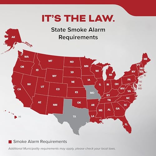 Kidde Hardwired Smoke Detector, 10-Year Battery Backup, Voice Alerts, Interconnectable, LED Warning Light Indicators, 20SA10-V - Image 15