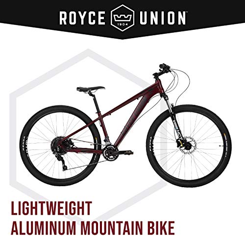 ROYCE UNION RHT Lightweight Aluminum Mountain Bike (Wine), 19 Inch Frame, 22 Speed Shimano Drivetrain, 29" Wheels - Image 2