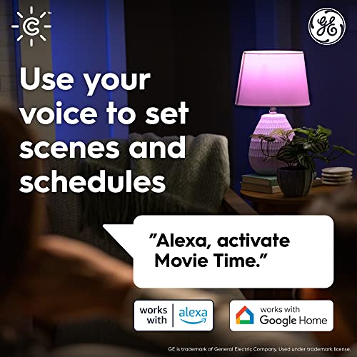 GE Cync Dynamic Effects A19 LED Smart Light Bulbs, Bluetooth and WiFi Color Changing Lights with Music Sync, Compatible with Alexa and Google Home (2 Pack) - Image 5