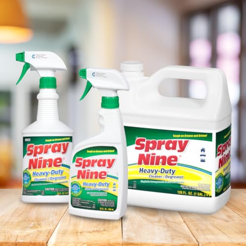 Spray Nine 26832 Heavy Duty Cleaner, Degreaser & Disinfectant for Kitchens, Bathrooms, Yard Equipment, Automotive & Industrial 32 Fl Oz. (Pack of 1) - Image 5