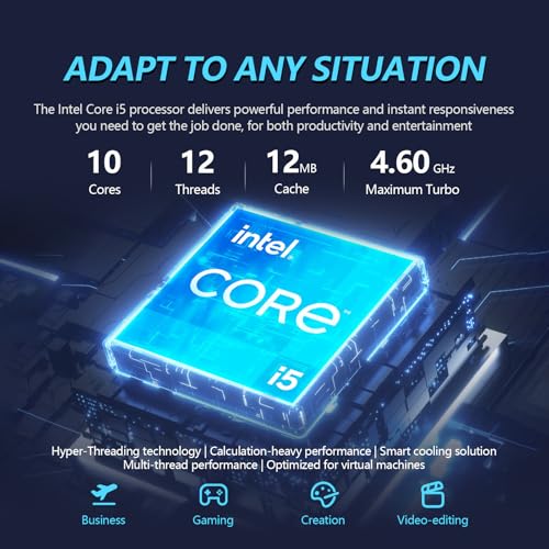 HP 17 Laptop Touch Screen, 17.3″ Laptop Touchscreen Laptop, Intel 10-Core i5 Laptop Computer PC, 32GB RAM 1TB SSD, Windows 11, Copilot AI, Backlit Keyboard, Number Pad - Image 4