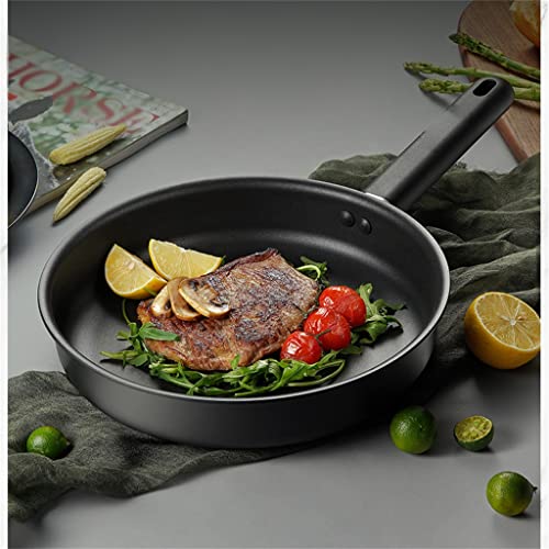Cookware Set Black Pan with Lid Cutlery Collection Cookware Cutlery Cookware Nonstick Kitchen Supplies (Color : Black, Size Black (Black - Image 6