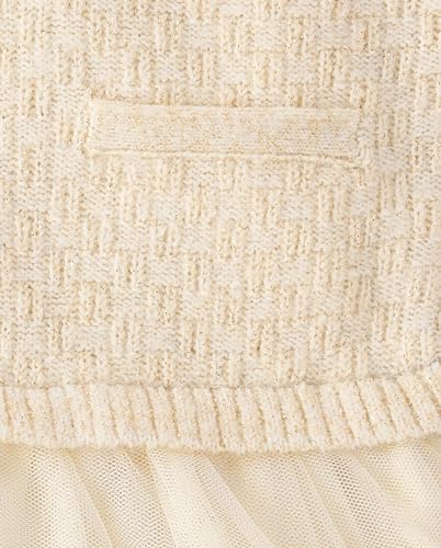 Gymboree,Girls,and Toddler Long Sleeve Tutu Dress,Fair Ivory,12 - Image 3