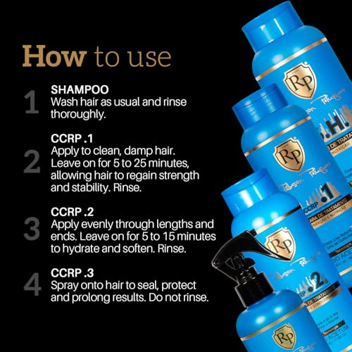 Robson Peluquero Professional Salon Hair Care Mega Kit | CCRP Turbo, CCRP & Master Love | Pre & Post Chemical Repair Systems | Detox, Reconstruction, Protein Replenishment & Damage Recovery Hair Set - Image 4