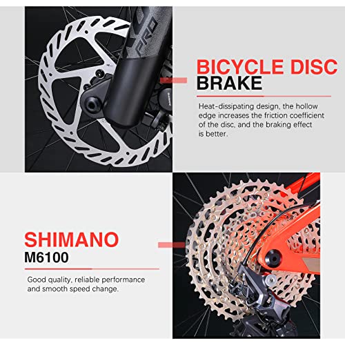 KOOTU Carbon Mountain Bike, DECK6.1 Youth/Adult 12 Speeds Hardtail MTB with M6100 Altus Kits 27.5/29 inch Wheels - Image 8