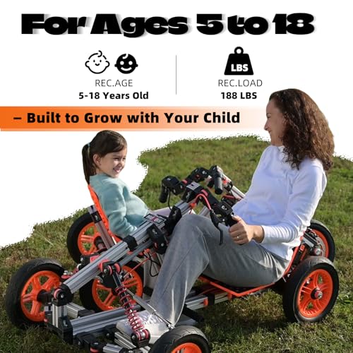 Modular Ride On Toys for Kids, 18V Electric Go Kart, Buildable STEM Car, Constructibles Over 15 Electric Vehicles, Battery Powered, Educational Creative Play for Boys and Girls - Image 5