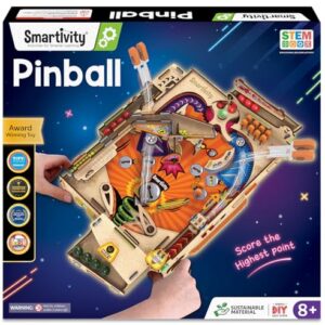 Smartivity DIY Pinball Machine for Kids 8-14 Years Old | Global Award Winning Arcade Game | Build Your Own Pinball I Birthday Gift for Smart Kids | STEM Toy for Boys & Girls
