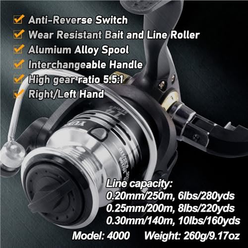 Fishing Rod, Telescopic Sea Fishing Rod & 4000 Spinning Reel Combo with Lure Line - Image 3