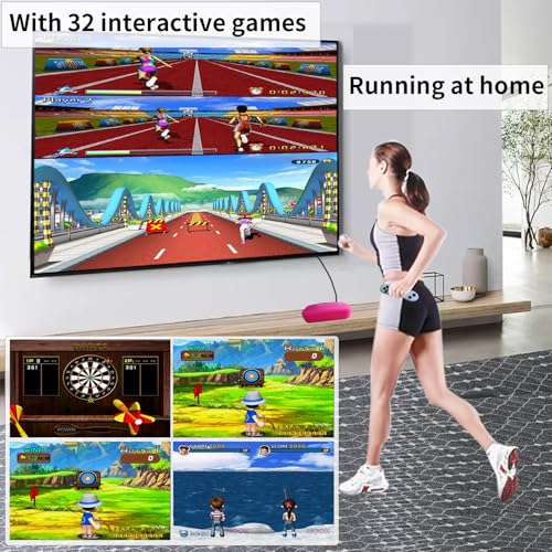 YRPRSODF TV Game Console Built in 100+ Games, Handheld Video Game Machine with 2.4G Wireless Gamepad Somatosensory Control, HD Plug and Play, Home Interactive& Puzzle Games, Red - Image 4