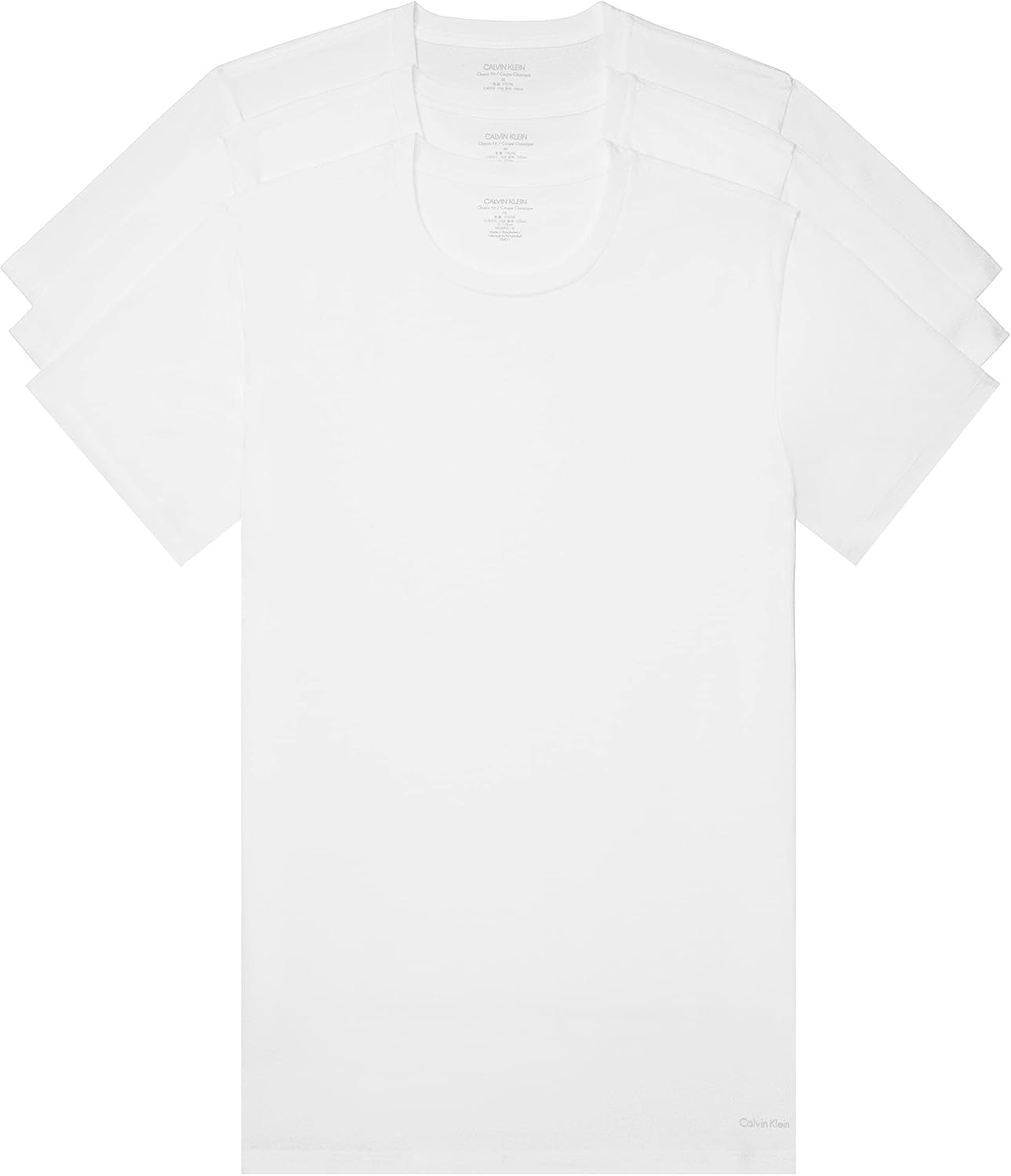 Calvin Klein Men's Cotton Classics 3-Pack Undershirts - Image 2