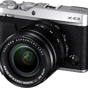 Fujifilm X-E3 Mirrorless Digital Camera w/XF18-55mm Lens Kit – Silver