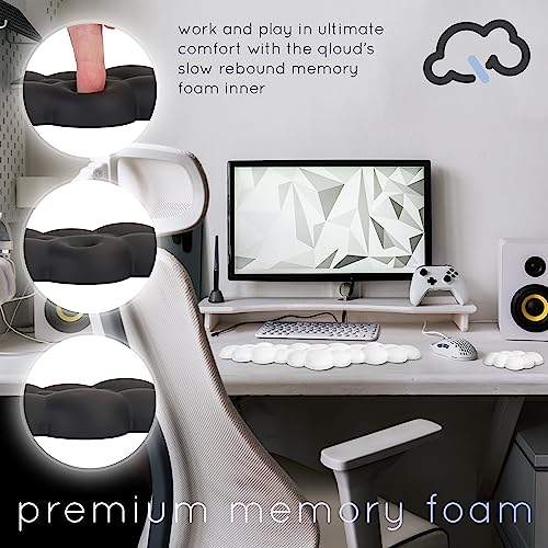 Create-ables Qloud Cloud Wrist Rest Keyboard Wrist Rest for Computer Keyboard Pad, Cloud Keyboard Wrist Rest, Wrist Pad for Keyboard, Memory Foam, Non Slip Base, Comes with Mouse Pad - White - Image 5