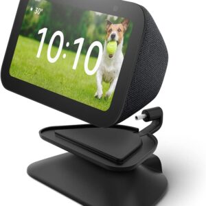 Echo Show 5 (3rd Gen) Adjustable Stand with USB-C Charging Port | Charcoal