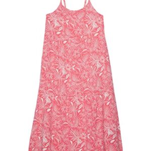 Roxy Girl’s Future Nostalgia Maxi Dress (Little Kids/Big Kids) Sunkissed Coral Tropical Tide 12 Big Kid