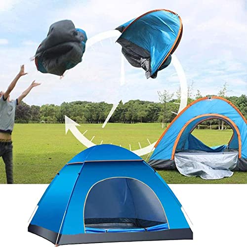 QZQHNYJ Camping Tent Automatic Camping Tent 1-2 Person Family Tent Double Layer Instant Setup Awning Outdoor Protable Backpacking Tent Hiking Travel (Color : - Image 4