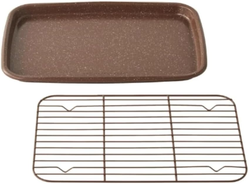 Pioneer Woman 32-Piece Cookware & Kitchen Utensil Set, Ceramic Nonstick Pots & Pans, Bakeware, Acacia Wood Tools, Knives & Measuring Set (Brown) - Image 6