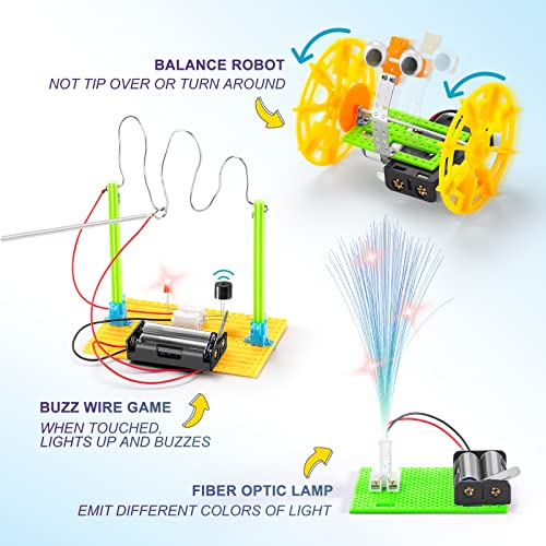 BeAndge STEM Robotics Kit - 6 Set STEM Toys for Ages 8-13, Science Kits Arts and Crafts for Kids Ages 8-12, Boys Gifts for 6 7 9 10 Year Old, Engineering Science Robot Building Toys for Kids 6-8 9-12 - Image 3