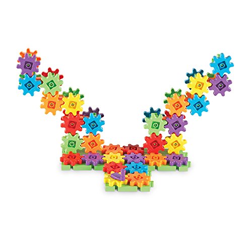 Learning Resources Gears! Gears! Gears! 100-Piece Deluxe Building Set -STEM Activities, Fine Motor Skills, Toddler Explorer Kit, Science and Construction, Boys and Girls Gifts - Image 4