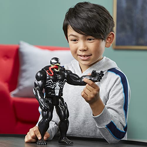 Marvel Titan Hero Series Deluxe Venom Toy 12-Inch-Scale Collectible Action Figure, Kids Ages 4 and Up - Image 2