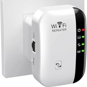 Fast WiFi Extender Signal Booster for Home, Long Range WiFi Repeater – Up to 5000 sq.ft Coverage, Easy Set Up WiFi Repeater Wireless Signal Booster with Ethernet Port for Indoor/Outdoor
