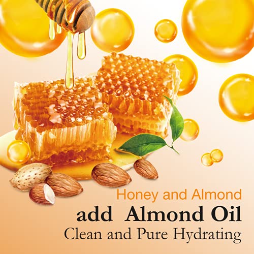 Christmas Gifts for Women Bath & Body Gift Set, Luxury Home Spa Bath Gift Basket, Honey Almond Scented Bath Set, Pamper Gifts Birthday gifts & Teens, Spa Kit Gift, Home Spa Gifts for Men Dad - Image 7